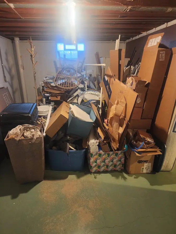 Roll-off dumpster container at job site for Roll Off Dumpster Rental in Damascus